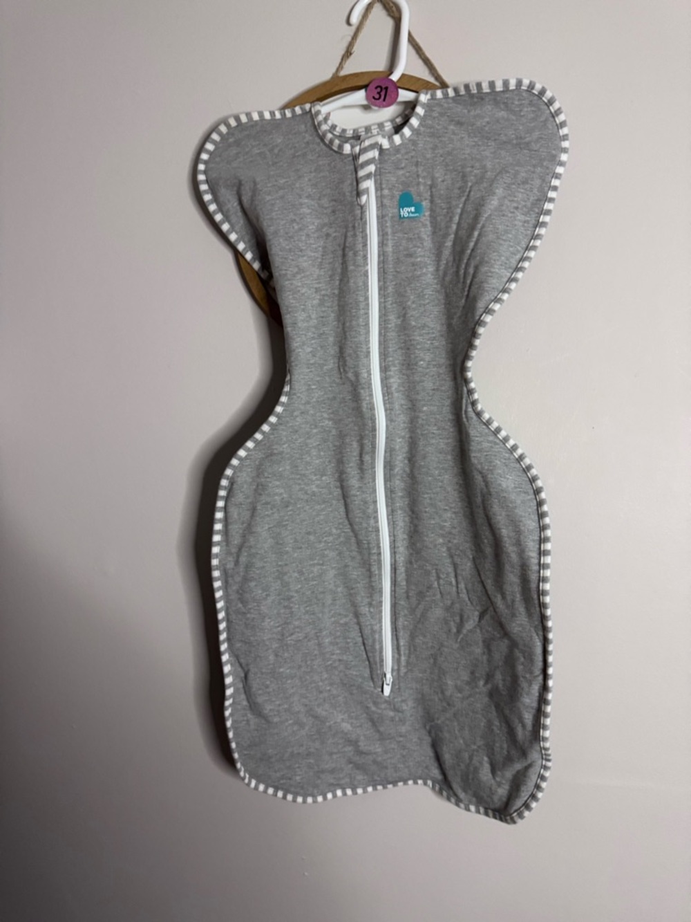 Love to Dream Gray Swaddle sleep sack medium size